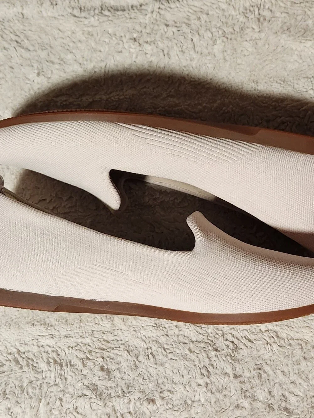 Vessi Market Flat Womens Size 11 Cream Trail Shore Waterproof Loafers EUC - Picture 11 of 12